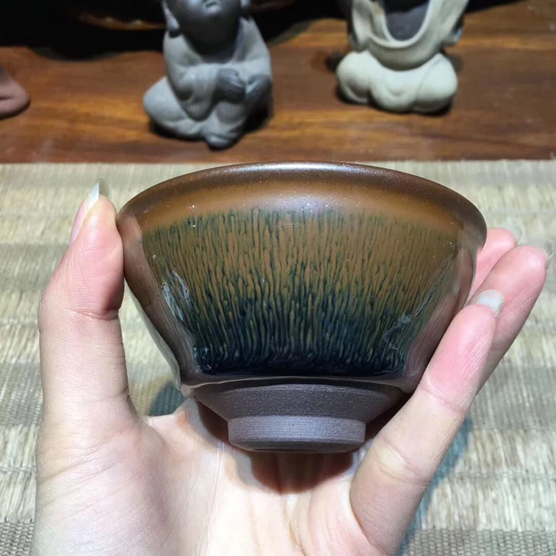 Чайная чашка Jianzhan Tenmoku японская фарфоровая посуда JIAN чайная чаша из золотистой