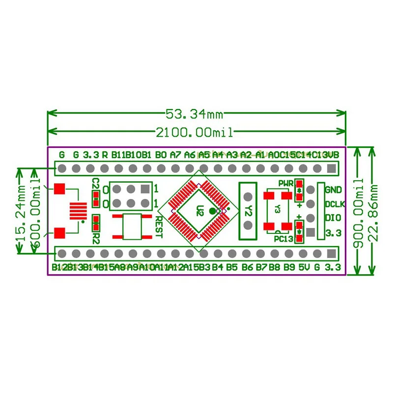 2019 Hot STM32F103C8T6 Minimum System Development Board Module For STM32 ARM DOY | Электроника