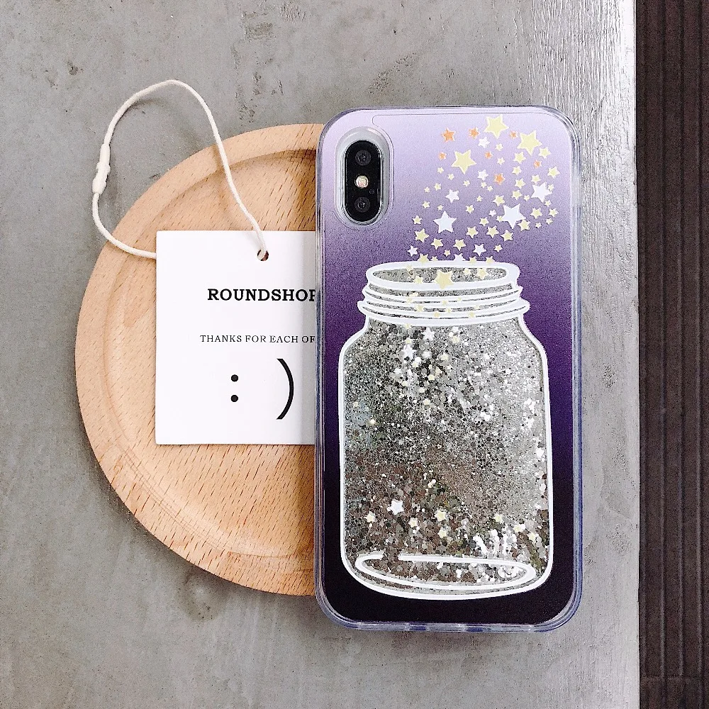 Phone Case For iPhone 7 8 Plus Bling Quicksand Liquid Glitter Dynamic iphone XR XS Max X 6 6s TPU Cases Cover | Мобильные телефоны