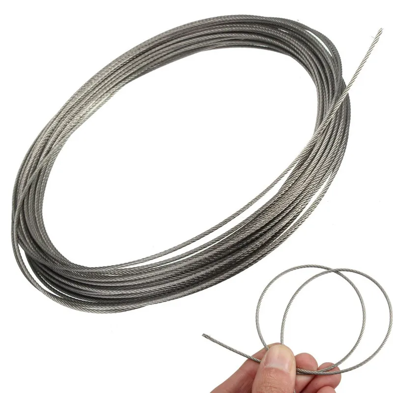 Шнур из нержавеющей стали толщиной 1 5 мм 7*7 15 м морской класс 316 /316L|cable signal booster