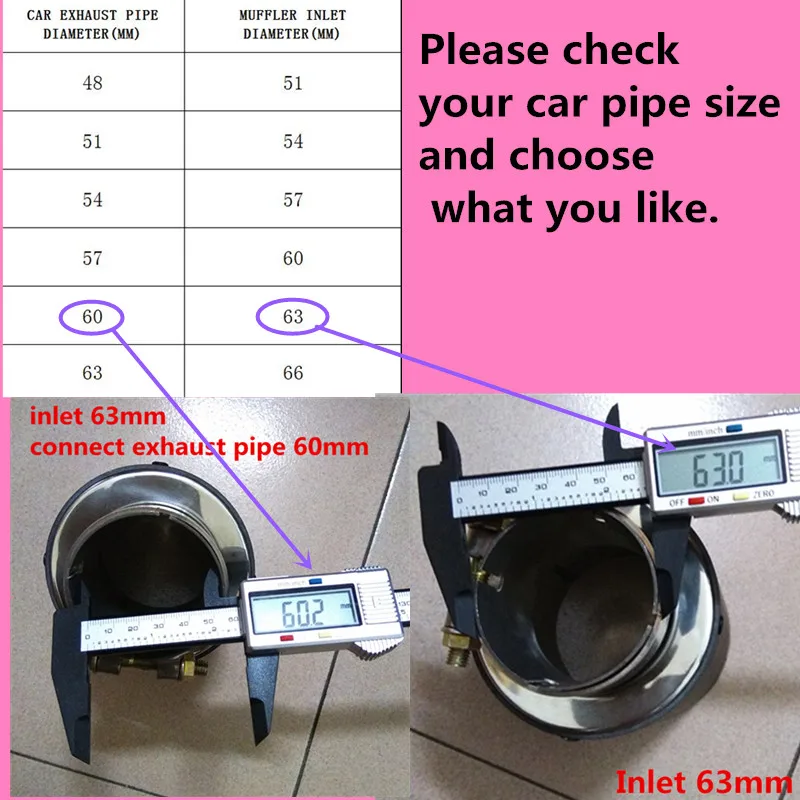 Продажа с фабрики y Стиль глушитель автомобиля модифид Насадка На выхлопную