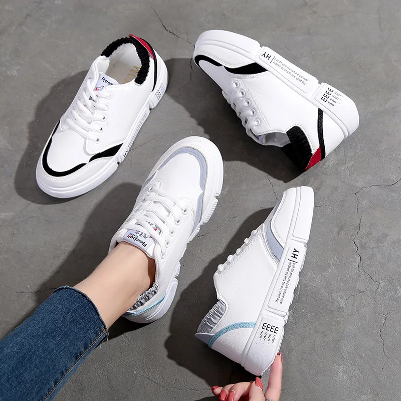 2019 Breathable Mesh Women Casual Shoes Vulcanize Female Fashion Sneakers Lace Up Soft High Leisure Footwears | Обувь