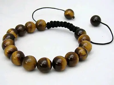 Бесплатная доставка&gt Новый горячий мужской браслет Шамбала все 10 мм тигровый