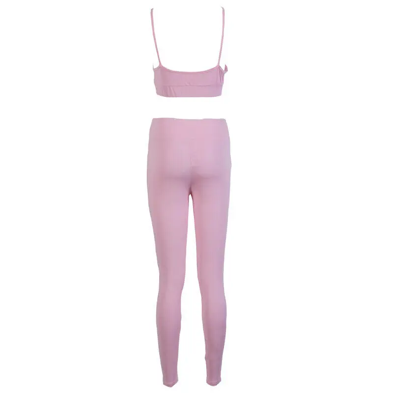 2pcs Tracksuit Women Yoga Set Seamless Leggings Crop Top High Waist Sport Suit Workout Outfit Gym Female Clothing | Спорт и