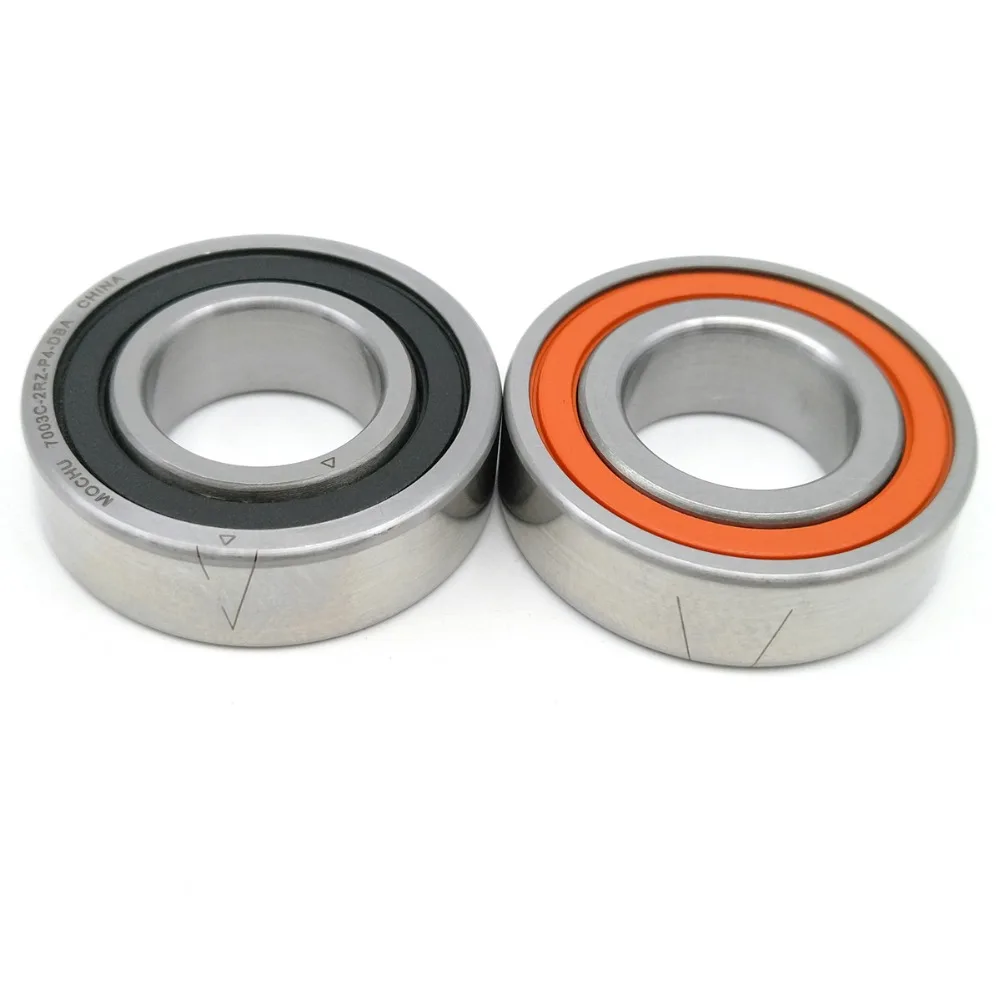 1 пара MOCHU 7003 7003C 2RZ P4 DBA 17x35x10 17x35x20 герметичные Радиально-упорные подшипники скорости шпинделя ЧПУ ABEC-7