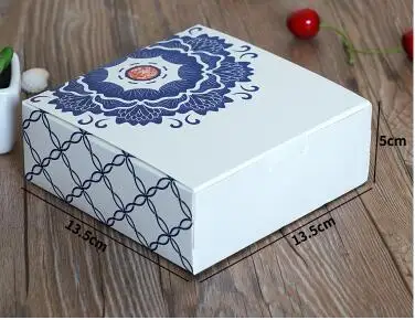 10 шт./лот маленькая коробка для пирожных Подарочная капкейков сладких макарон