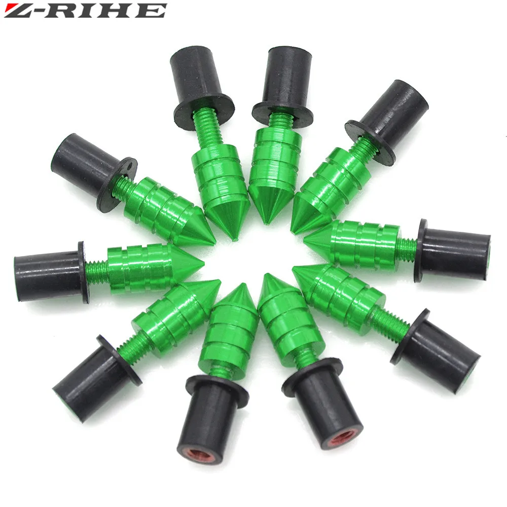 for Kawasaki Z1000SX ER6N Motorcycle Windscreen Spike M5 Bolts Well Nuts For ER-6F ER-6N NINJA 400R 650R Z125 Z250 Z800 | Автомобили и