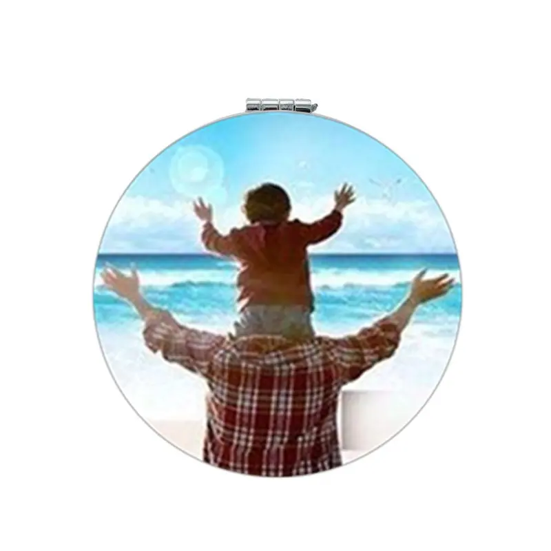 

JWEIJIAO Father Of The Groom makeup mirrors love papa Round game Vanity mirror have a yery Mirrors FQ904