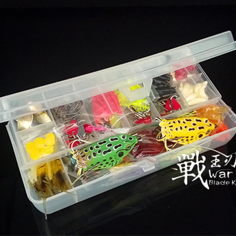 Набор рыболовных приманок LifeVC мягкие и жесткие приманки набор снастей