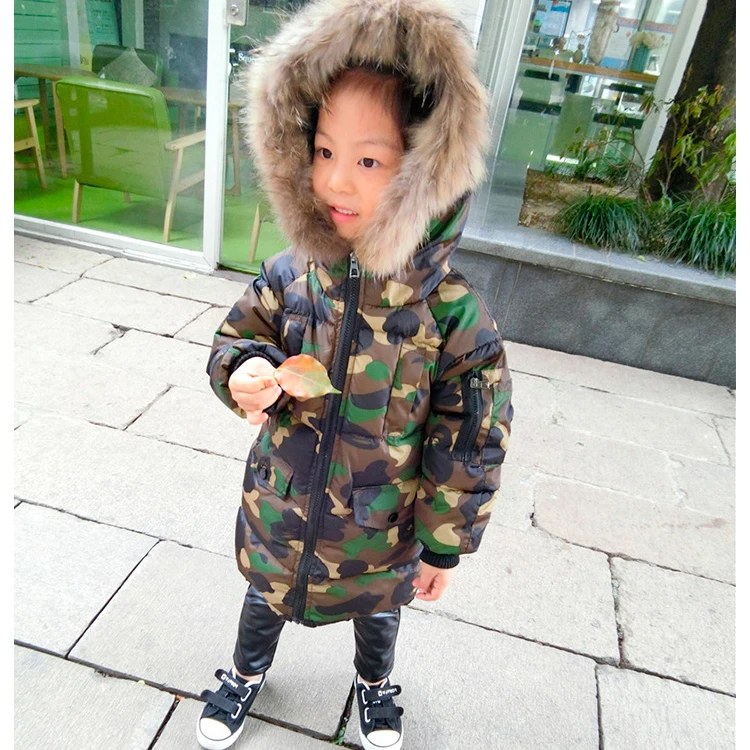 Зимняя Детская куртка с капюшоном и натуральным мехом 80 130 см|jacket for teenagers|winter children