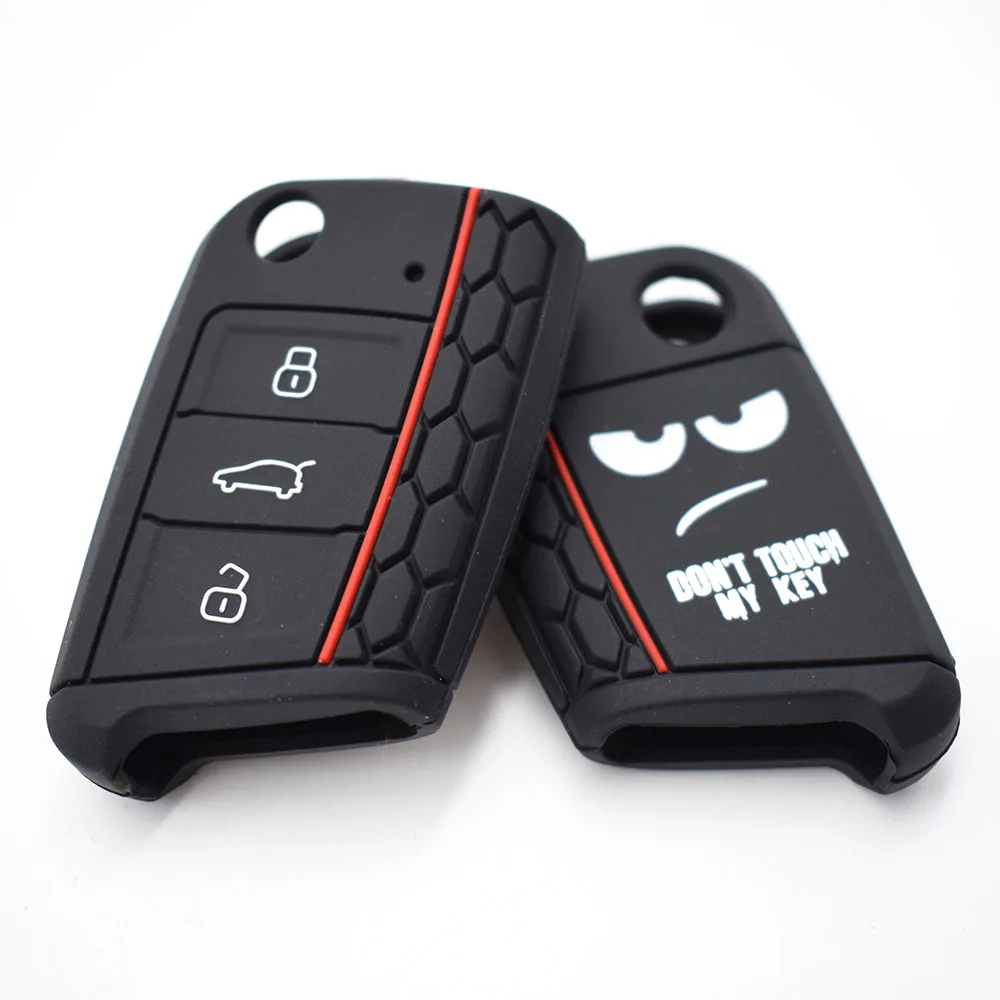 Силиконовый чехол для ключей для VW Polo Golf 7, Tiguan для Skoda Octavia Kodiaq Karoq для SEAT Ateca Leon Ibiza