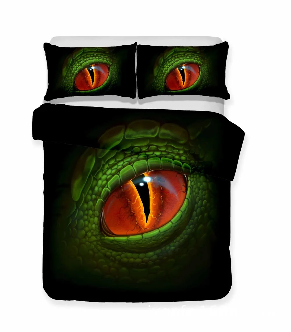 Bedclothes 3D Double Print Dinosaur Digital Printing Bedding Set Queen King Size Hot sale | Дом и сад