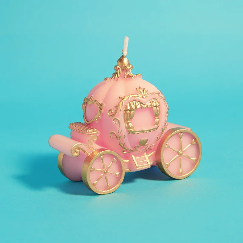 Креативная Свадебная свеча розовая тыквенная Бездымная ручной работы