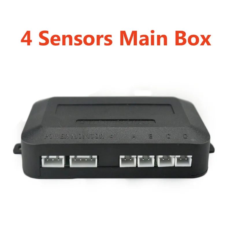 

DC 12V Reverse Backup Radar Detector System Radar Accessory Hot Sale 4 Sensors Main Box Auto Parking Sensor New Arrival