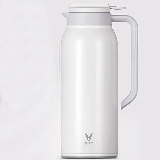 Белый Xiaomi Mijia VIOMI 1.5L термос нержавеющая сталь вакуум хорошо чашки Термос термоизоляция горшок изоляцией из нержавеющей стали для xiaomi smart home H20 - Цвет: Белый