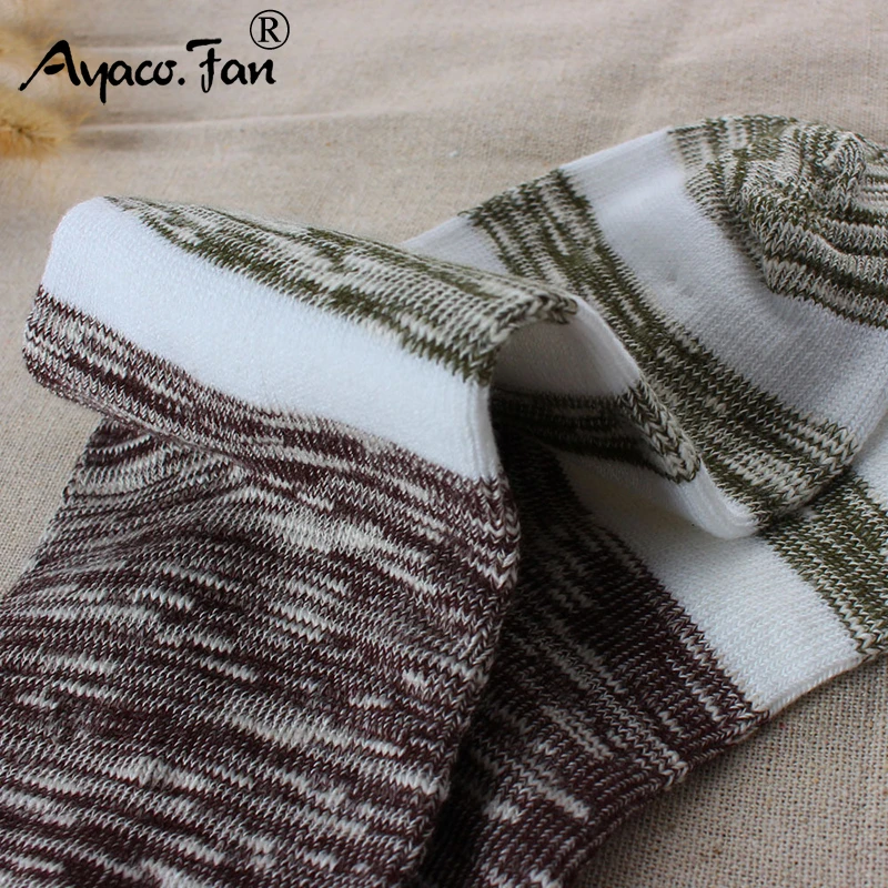 Мужские хлопковые носки 5 пар/Лот дышащие деловые в стиле пэчворк для осени и зимы