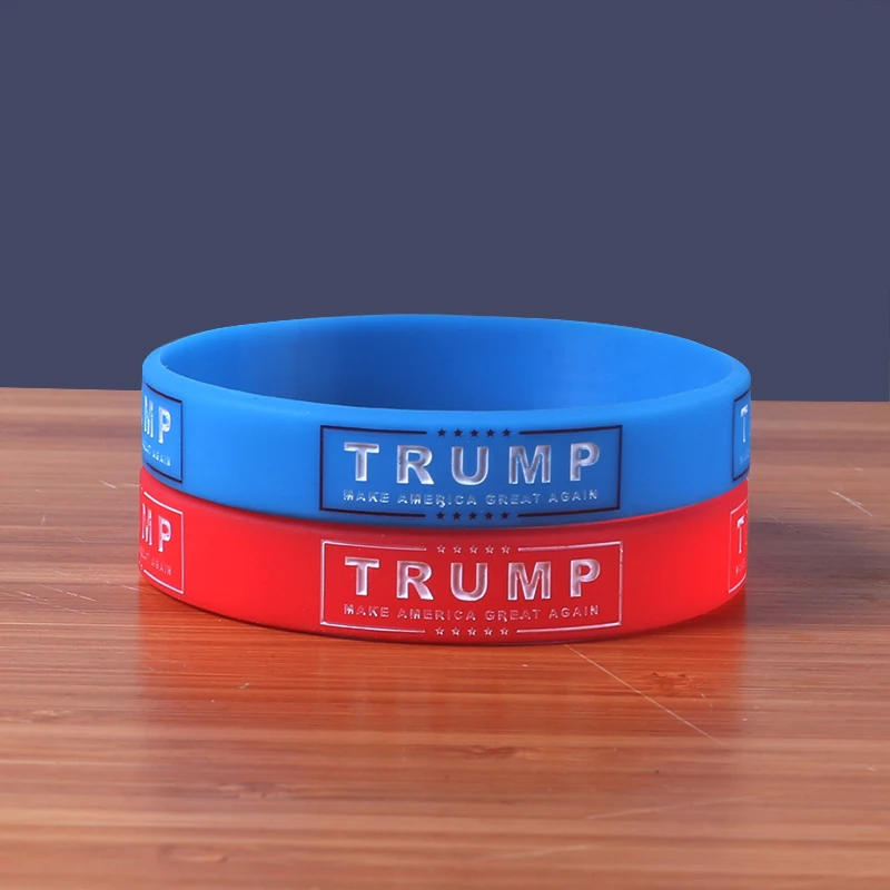 Высокое качество Поддержка Trump силиконовые браслеты делают Америку большой