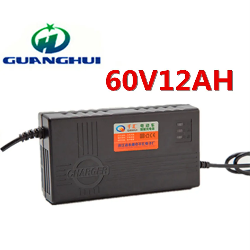 Умное зарядное устройство свинцово-кислотного аккумулятора 60V12AH используемое