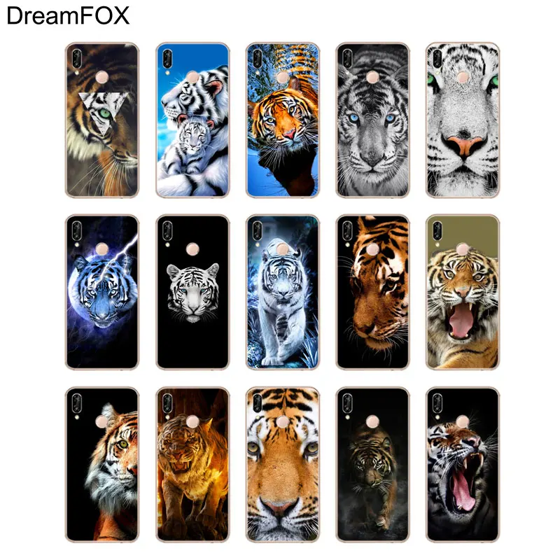 DREAMFOX M558 Тигр мягкий ТПУ силиконовый чехол для Huawei Honor 6a 6C 7X9 10 P20 P30 Lite Pro P Smart 2019 |