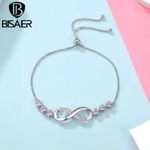 BISAER романтичный серебристый цвет Бесконечная любовь