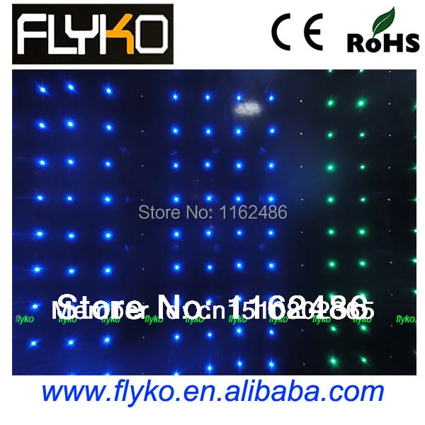 Бесплатная доставка Китайская светодиодная занавеска занавес для музыки видео