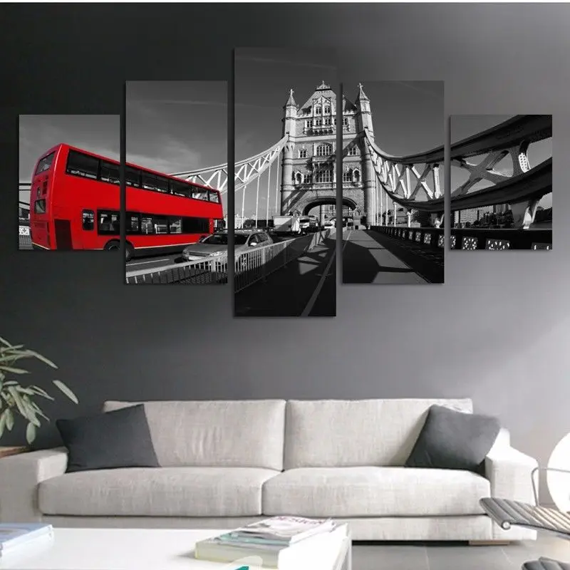 

Decoration Abstract Modern On The Wall Art 5 Panel Modular Pictures For Living Room Home Painting On Canvas Fashion Framework
