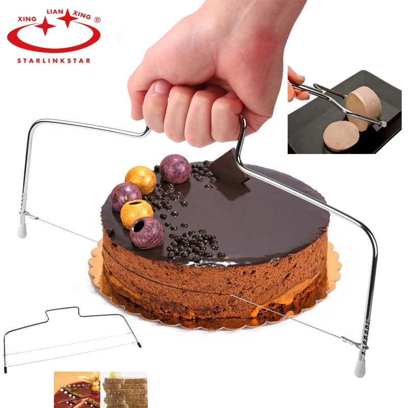 Регулируемая проволока из нержавеющей стали резак для хлеба и торта 32 см резаки