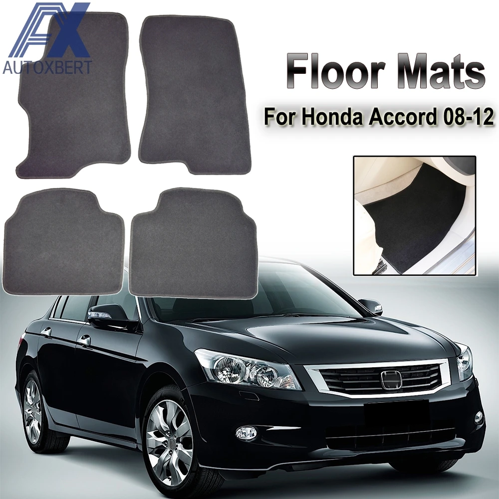 Индивидуальные автомобильные коврики для Honda Acccord 8 Generaiton 2008 2012 нейлоновые черные
