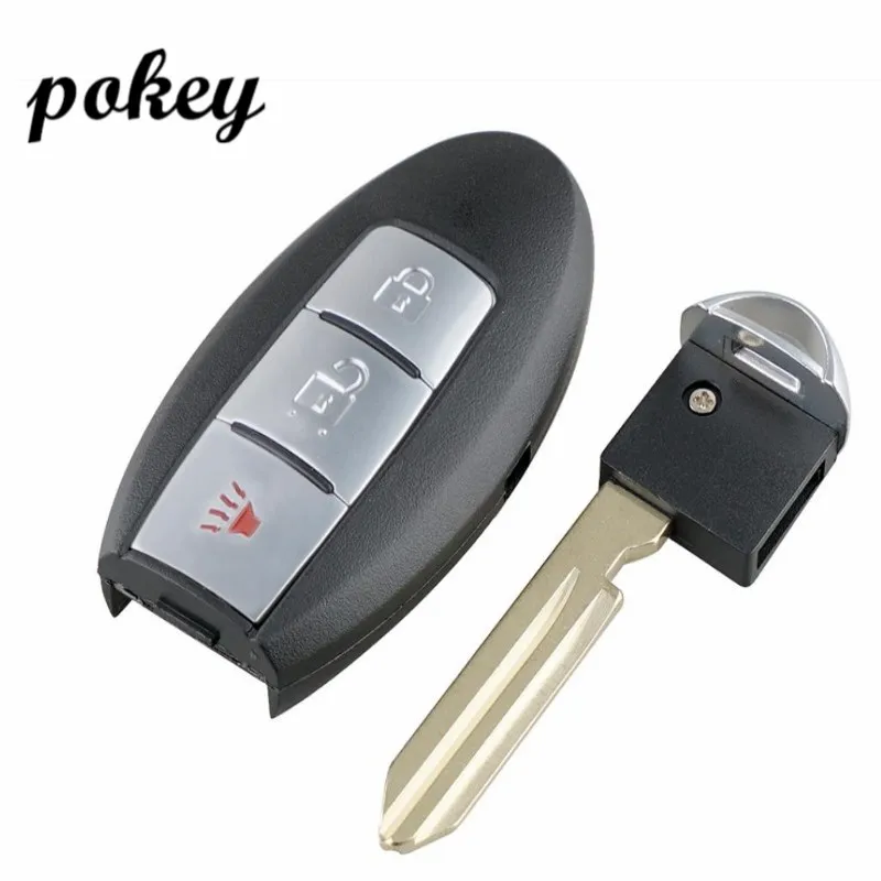 Smary ключ для Nissan Micra Xtrail Qashqal Juke Duke Navara 3 кнопки дистанционный чехол Брелок