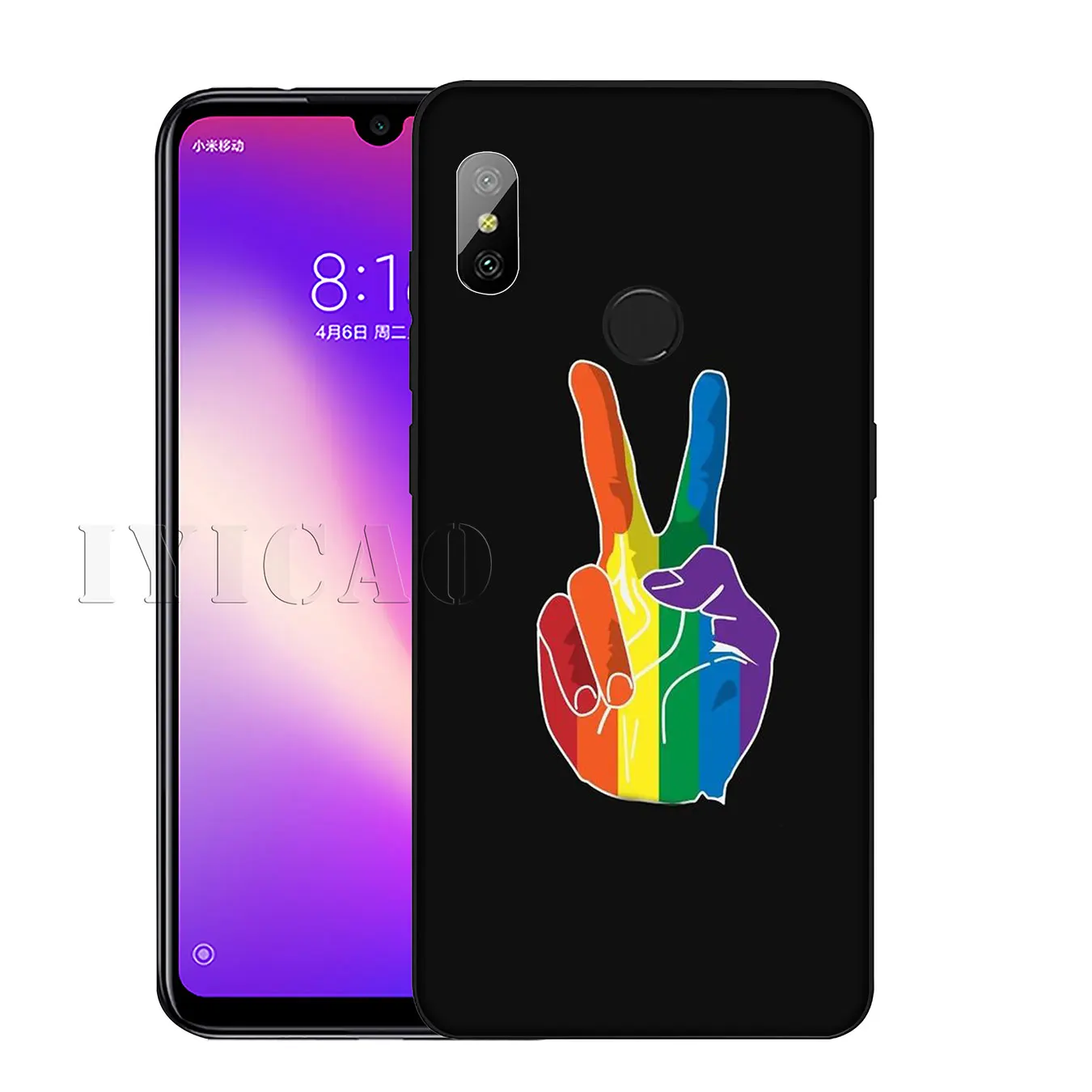 Мягкий силиконовый чехол IYICAO Love Is LGBT Rainbow Heart для Xiaomi Redmi K30 K20 8A 7A 6A 5A S2 GO Note 8 8T 7 5 6 Pro |