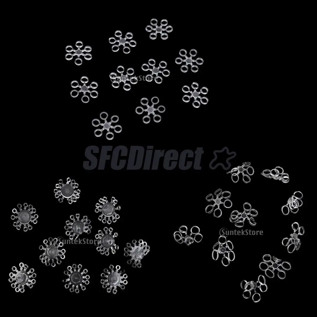 30 шт прозрачных Карп грубый гранулы для рыбалки бойлов резинки наживки терминал
