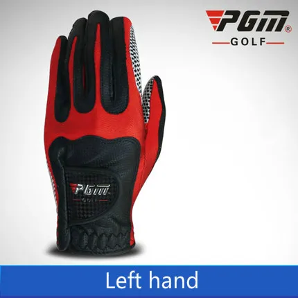 Left hand Настоящие PGM мужские перчатки для гольфа, тканевые перчатки, новинка, левая/правая рука, GloveMagic, эластичные частицы, женские нескользящие аксессуары - Цвет: Left hand