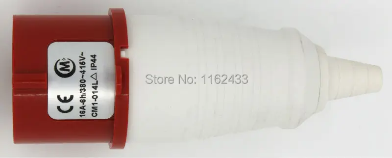 16A 3P E 4 pin 380 415V IP44 014L трехфазный брызгозащищенный промышленный штекер с кабельной