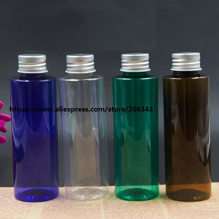 Пластиковая бутылка с алюминиевой крышкой для лосьона/эмульсии/основы под