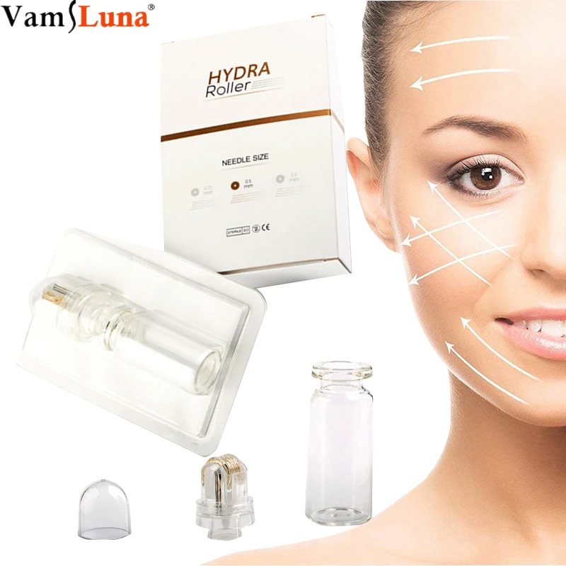 Новейший тонкий титановый микро ролик для кожи лица автоматический