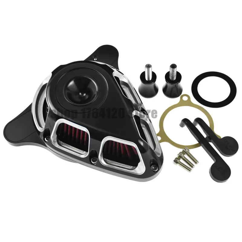 Motorcycle Air Inflow Intake Filter For Harley Sportser XL 883 1200 04-19 Touring Street Road Glide 08-18 Dyna FXDLS Softail