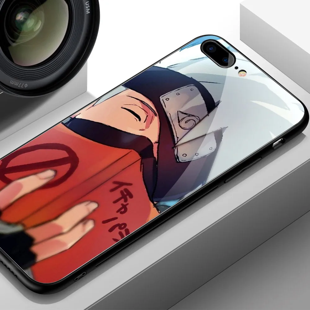 Finder чехол для чехол iphone XR героя аниме «Наруто Какаси из аниме «закаленное Стекло жесткая накладка на заднюю панель для iphone 6, 6 S, 7, 8 plus X XR XS MAX 11 pro max