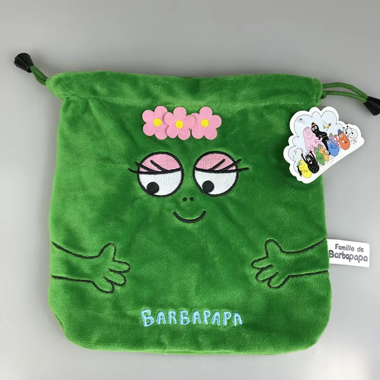Мультипликационный аниме Barbapapa Barbamama Barbalala многофункциональная сумка для монет аксессуар Сумка среднего размера 20*20 см - Цвет: Type A