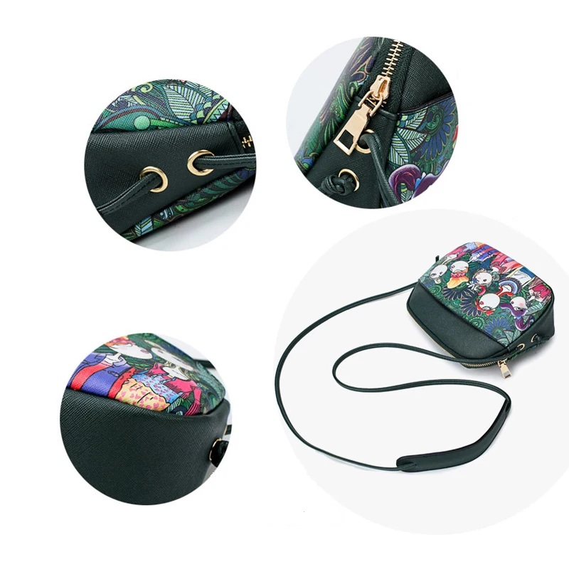 Модные женские небольшую сумку этнической Стиль плечо перекинул клатч Bandbags