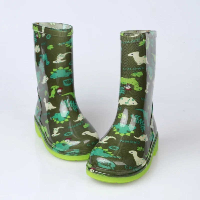 Детские резиновые сапоги с динозавром для мальчиков Портативные