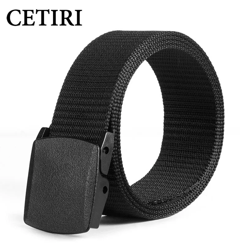 CETIRI 3.7cm 110 120 130 140cm 150cm 160cm Casual Long Big Size Nylon Material Mens Belt Military Outdoor Jeans Tactical Belts