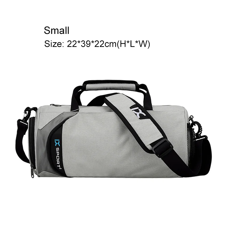 Gray Small IX спортивные сумки для тренировок wo мужские спортивные сумки для фитнеса мужские дорожные сумки ручной Багаж с обувью удобная мужская повседневная сумка - Цвет: Gray Small