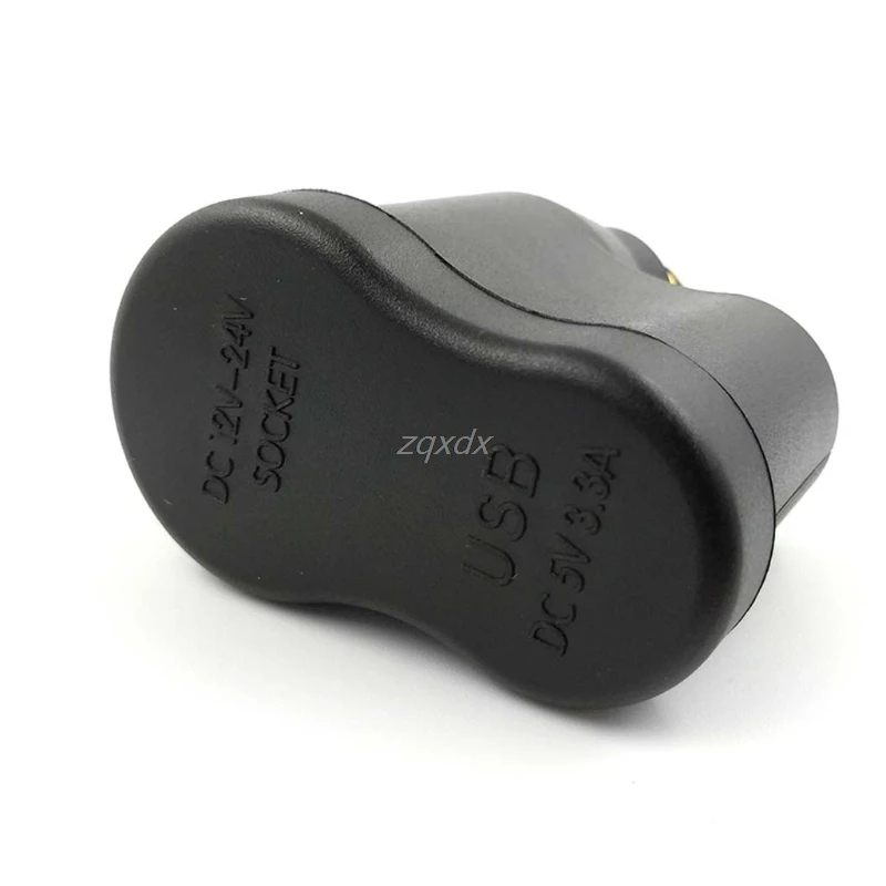 Двойное зарядное устройство USB разъем для прикуривателя мотоцикла Hella Прямая