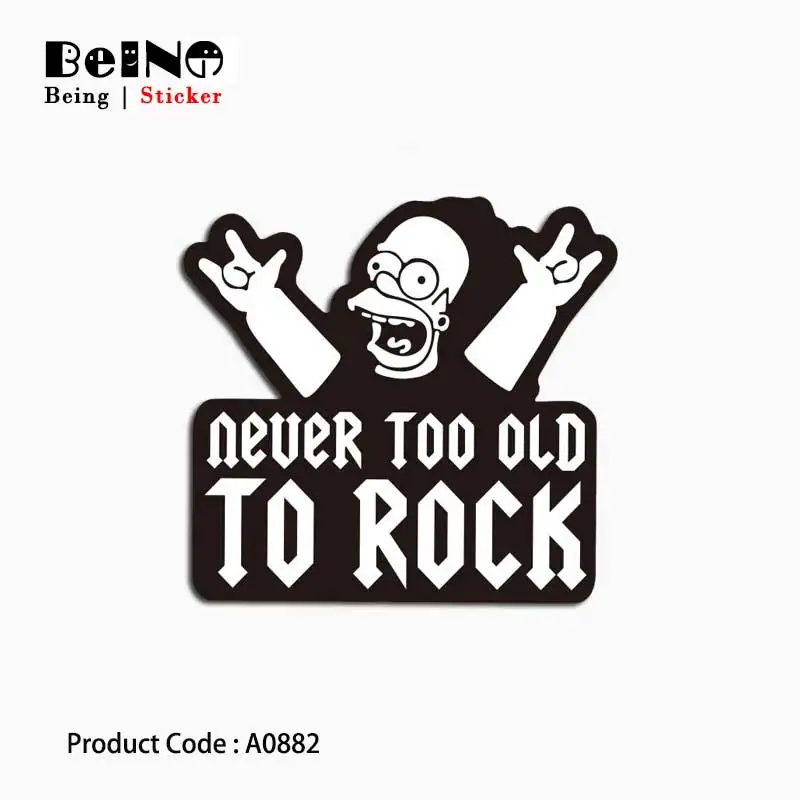 Рок мультфильм Симпсоны стикер отношение Прохладный Водонепроницаемый чемодан