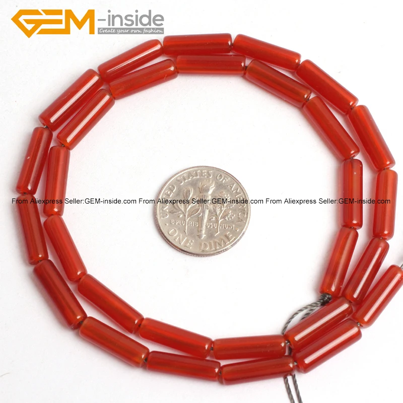 Жемчужный цилиндрический колоннар красные Агаты каменная колонна бусины для