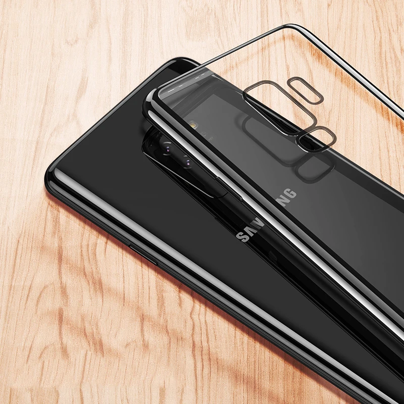 For Samsung Galaxy A8 2018 Case 3D Laser Plating Luxury TPU Clear Cover S9 Plus A6 Soft Phone Cases |