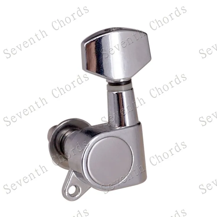 Набор 6 шт. Sealed-gear Guitar Tuning Pegs ключи тюнеры машинные головки для гитары-хромовый и черный и золотистый выбор