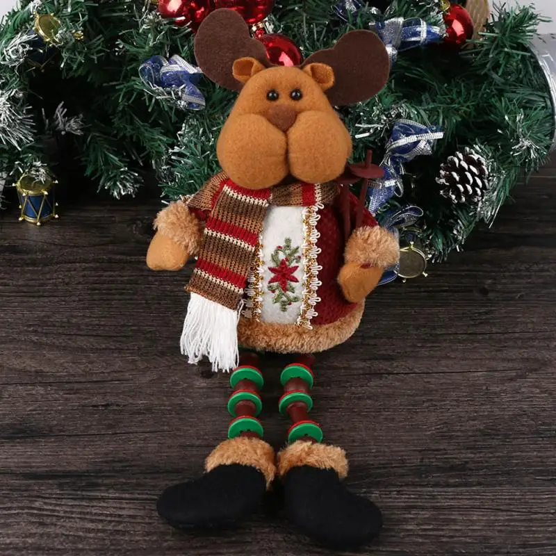 New Fashion Cute Ornament Indoor Christmas Santa Claus Snowman Deer Sitting Decoration | Дом и сад