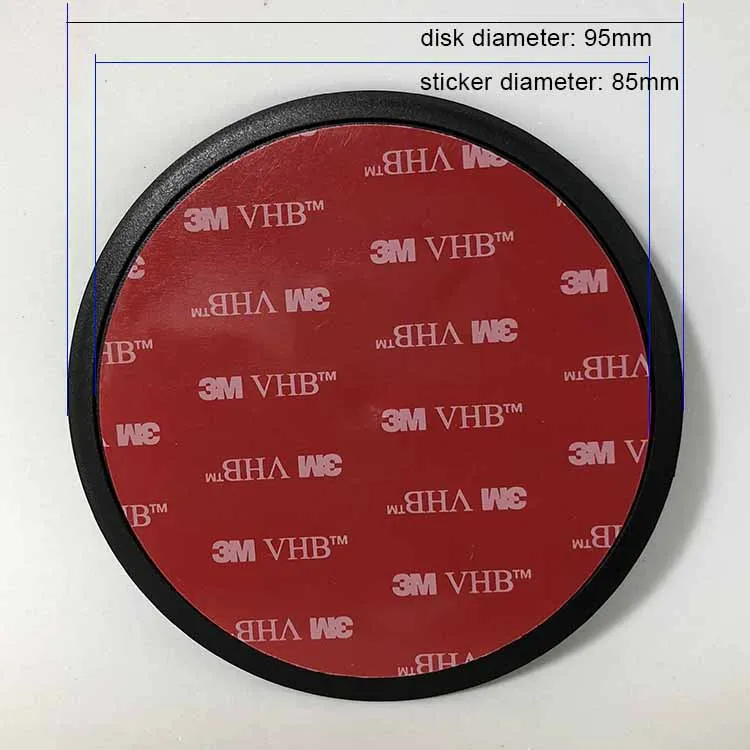 95mm car sticky pad Без остатка супер черная лента стикером на клейкой основе 3M VHB приборной панели автомобиля gps ДИСК УСТАНОВКИ дисков Автомобильный сотовый телефон держатель с присоской липкий коврик 80 мм 95 мм - Цвет: 95mm car sticky pad