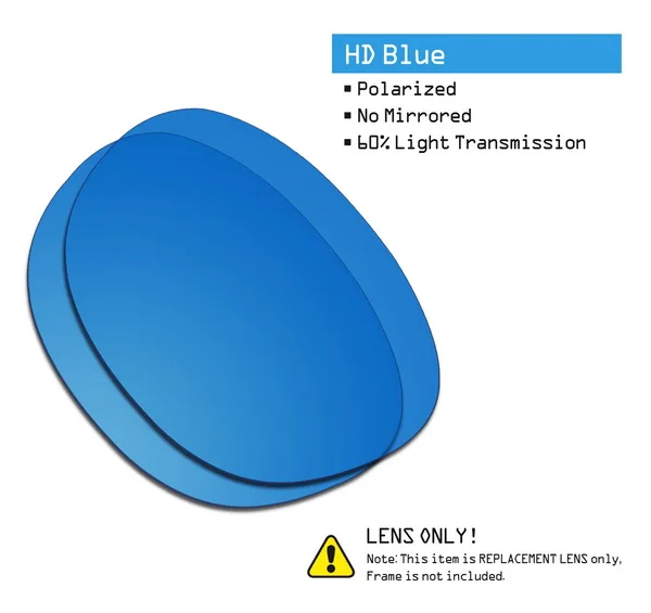 HD Blue SmartVLT поляризованные Сменные линзы для Окли очки с защелкой-несколько вариантов - Цвет линз: HD Blue
